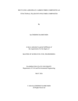 Recycling Aerospace Carbon Fiber Composites as Functional Filler into Polymer Composites