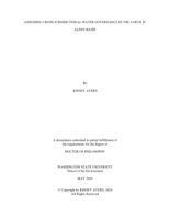ASSESSING CROSS-JURISDICTIONAL WATER GOVERNANCE IN THE COEUR D’ ALENE BASIN