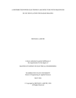 A DISTRIBUTED POWER ELECTRONICS ARCHITECTURE WITH SEQUENCED DC-DC REGULATION FOR RADAR IMAGING