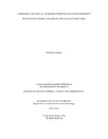 Comparing the Sexual Offending Perpetrated and Punishment Received by Women and Men in the State of New York