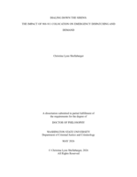 Dialing Down the Sirens: The Impact of 988-911 Colocation on Emergency Dispatching and Demand