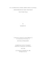 On a Mathematical Model Arising from an Optimal Chemotherapeutic Drug Treatment for Tumor Cells