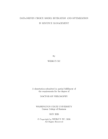 Data Driven Choice Model Estimation and Optimization in Revenue Management