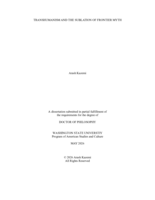TRANSHUMANISM AND THE SUBLATION OF FRONTIER MYTH