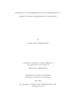 Studies of Non-Equilibrium Quantum Phenomena in a Momentum-Space Bose-Einstein Condensate
