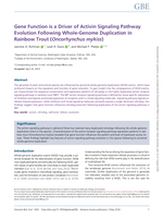 Gene Function is a Driver of Activin Signaling Pathway Evolution Following Whole-Genome Duplication in Rainbow Trout (Oncorhynchus mykiss)