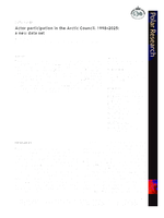 Actor participation in the Arctic Council, 1998-2025: A new data set
