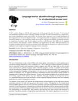 Language teacher education through engagement in an educational escape room