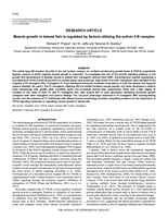 Muscle growth in teleost fish is regulated by factors utilizing the activin II B receptor