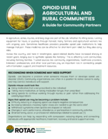 Opioid Use in Agricultural and Rural Communities - A Guide for Community Partners