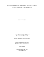 ELUCIDATING THE RESPONSE OF PENNYCRESS AND CANOLA TO METAL LACTATES, AN EMERGING PLANT BIOSTIMULANT