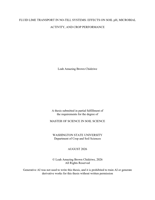 FLUID LIME TRANSPORT IN NO-TILL SYSTEMS: EFFECTS ON SOIL pH, MICROBIAL ACTIVITY, AND CROP PERFORMANCE