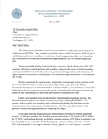 Fiscal Year 2026 Discretionary Budget Request