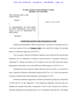 Unopposed Motion for Extension of Time