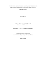 TRUSTWORTHY AI FOR PRECISION AGRICULTURE: WEATHER DATA IMPUTATION AND RETRIEVAL-GROUNDED CROP ANOMALY ADVICE