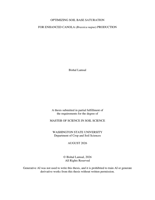 OPTIMIZING SOIL BASE SATURATION FOR ENHANCED CANOLA (Brassica napus) PRODUCTION