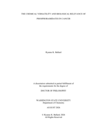 The Chemical Versatility and Biological Relevance of Phosphoramidates In Cancer